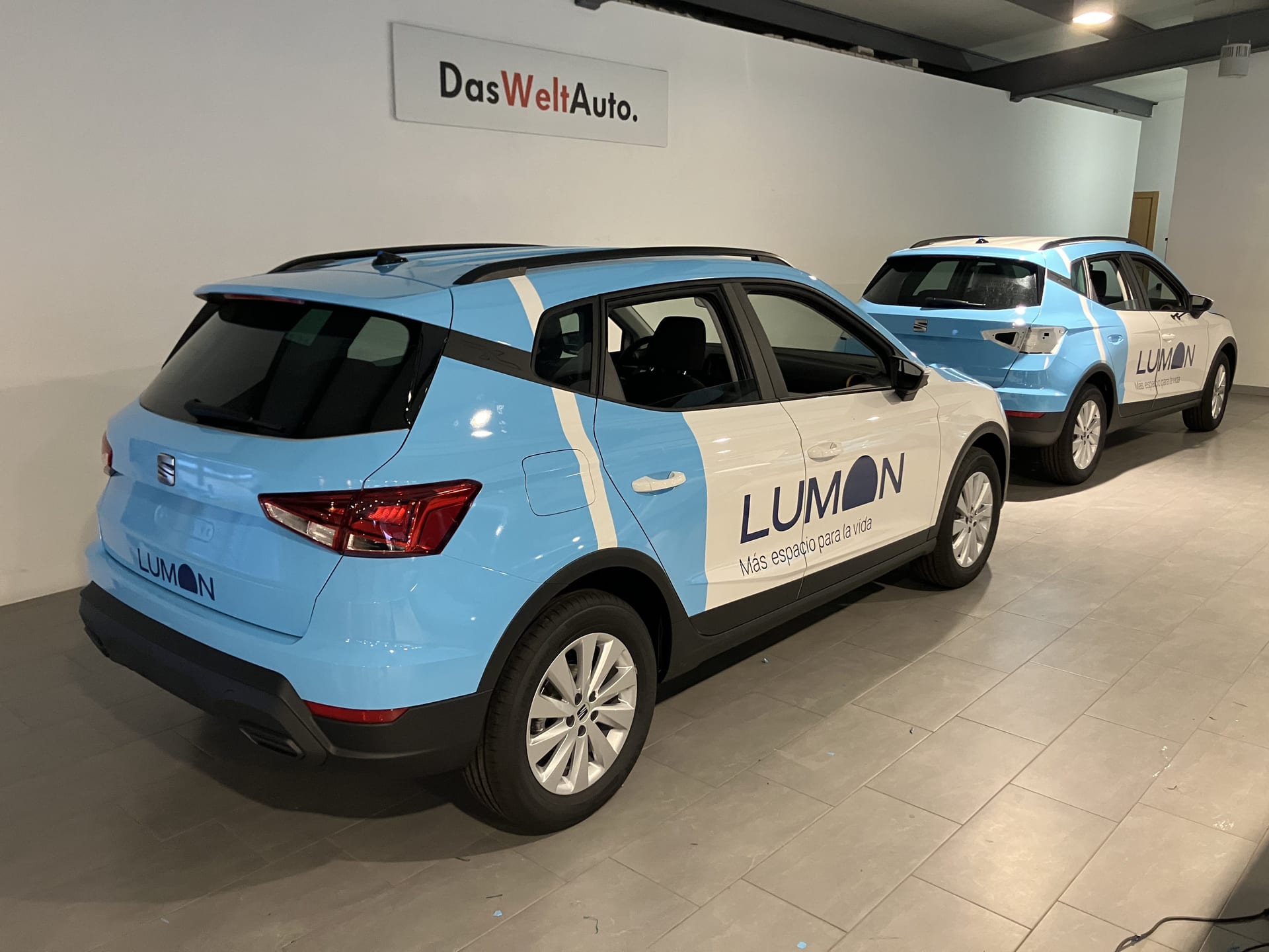 Vehículos comerciales — Flota Lumon, rotulación de flota en Málaga — Hangar Wraps (detalle 2)