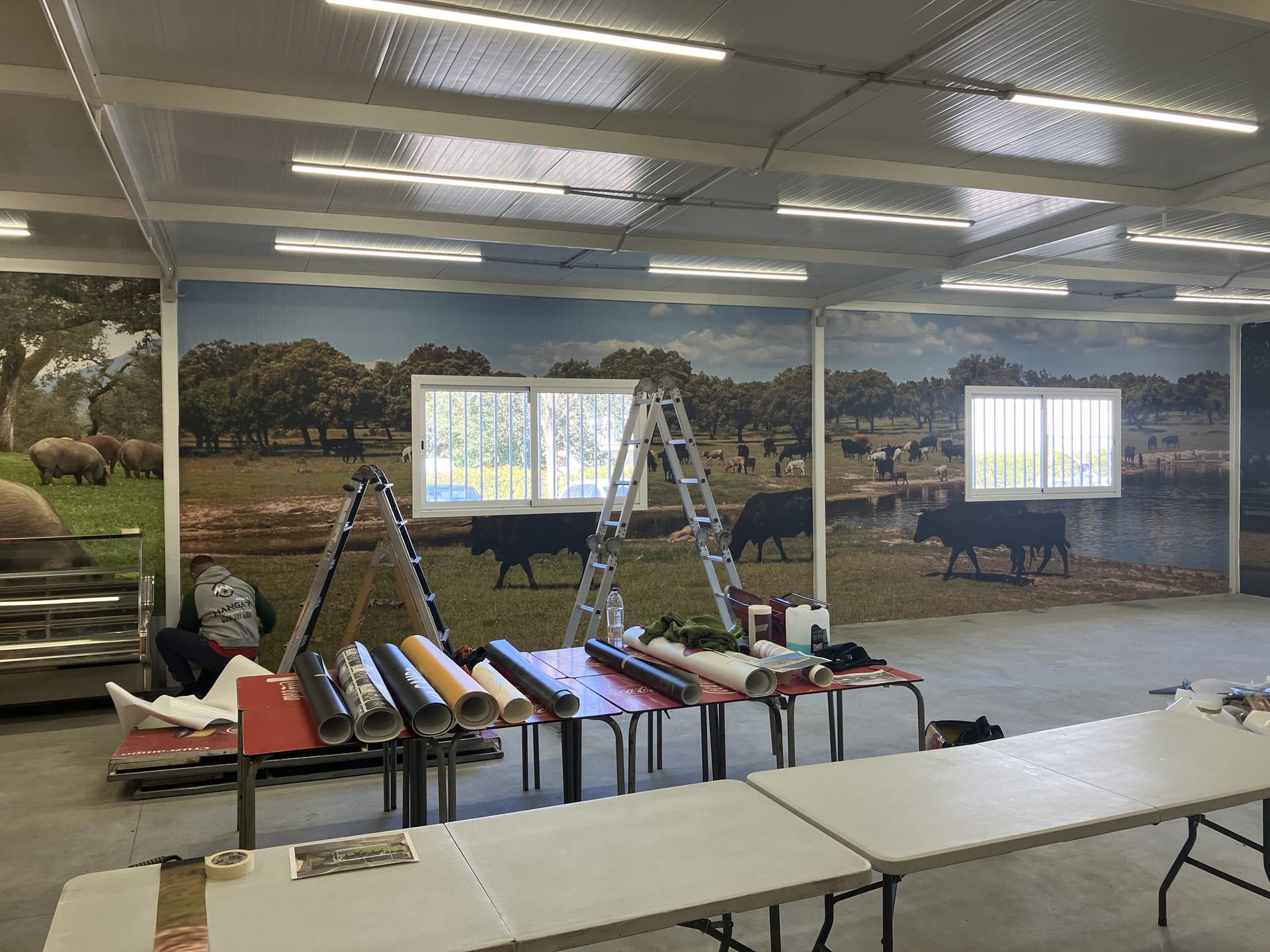 Venta El Arriero, rotulación de local en Málaga — Hangar Wraps (detalle 5)